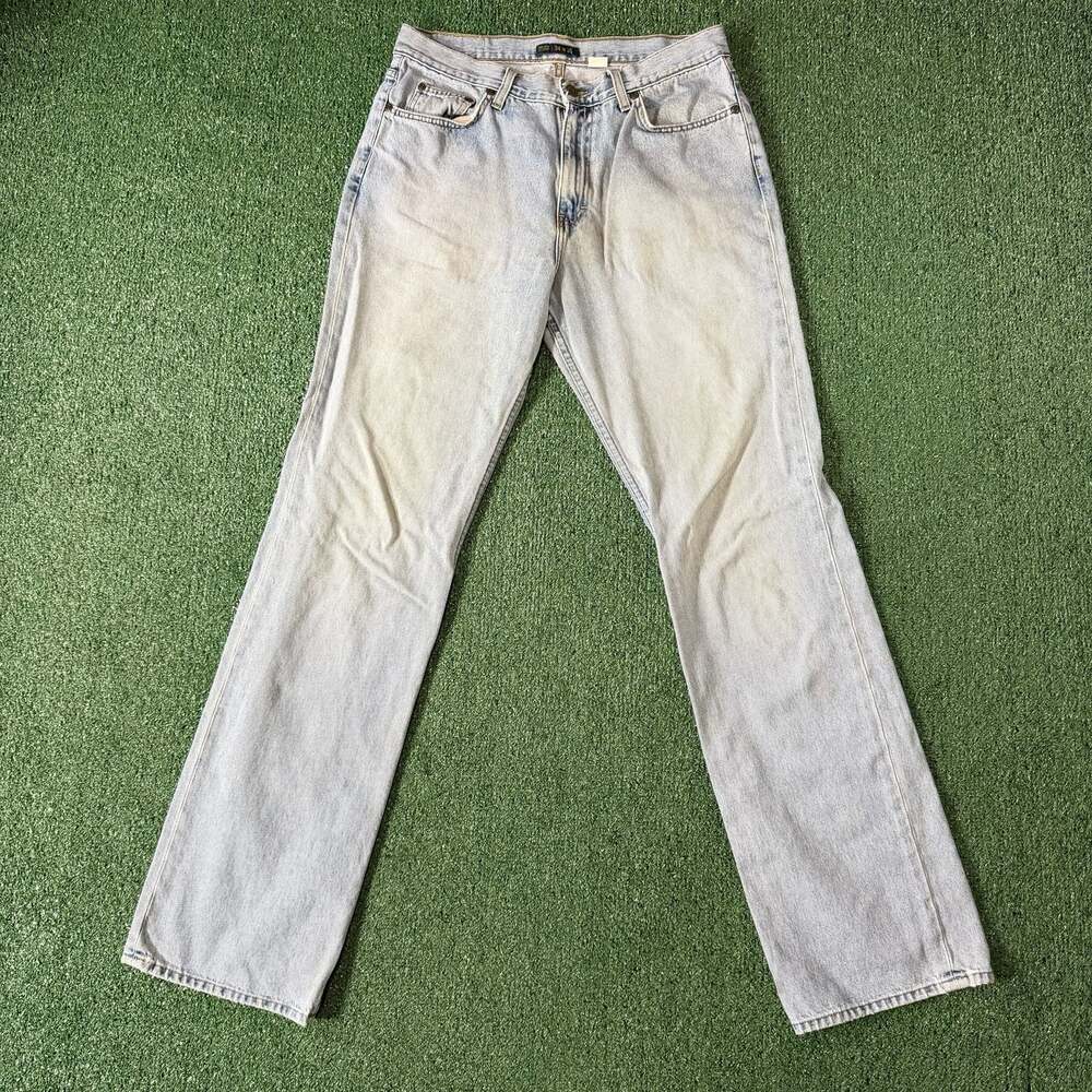 J.Crew Men's Light Wash 100% Cotton Straight Leg Denim Jeans Size 34x36
